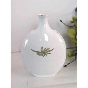Vintage Fukagawa Arita Saki Decanter. Wheat Grass Pattern. Hand Painted Japan.